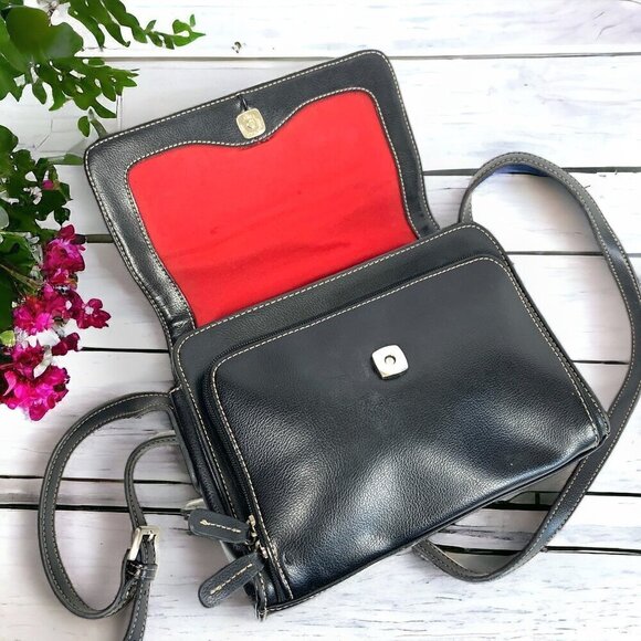 Liz Claiborne Get Organized Multifunction Crossbody Bag Black Faux Leather - Picture 9 of 16